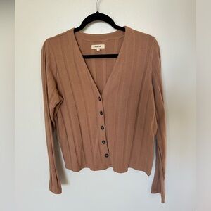 Madewell Lightweight Slightly Cropped Cardigan Size Medium